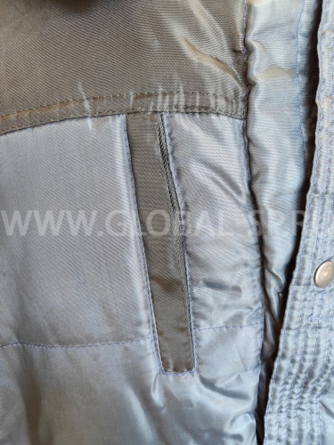 Костюм "Глобал-205-02" утепленный: куртка, полукомбинезон (тёмно-синий с чёрным), тк.100% п/э фото 4