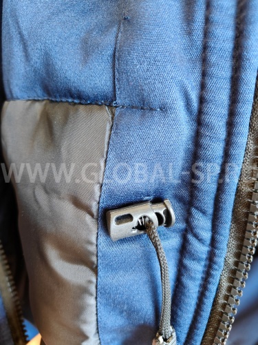 Куртка зимняя "Глобал-200-11"  (синяя с васильковым и СОП 50мм), тк.смесовая фото 8