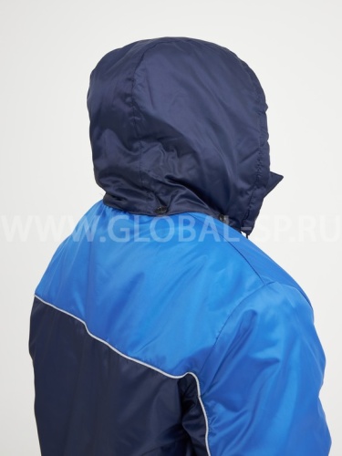 Костюм "Глобал-205-01": куртка, п/к, утепл. (тёмно-синий с васильковым) тк. оксфорд фото 9
