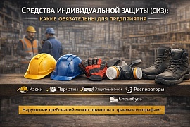 Средства индивидуальной защиты (СИЗ): какие обязательны для предприятия