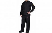 Костюм огнестойкий молескиновый "Глобал-106-18": куртка, брюки (черный)
