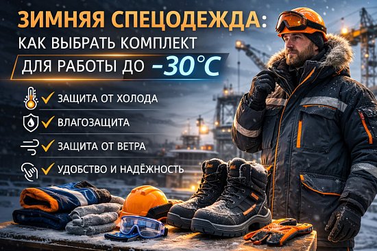 Зимняя спецодежда: как выбрать комплект для работы до −30°C