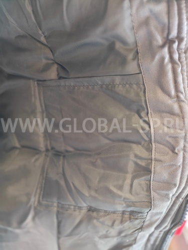 Костюм "Глобал-206-03": куртка, брюки, утепленный (тёмно-серый с серым), тк.смесовая фото 15
