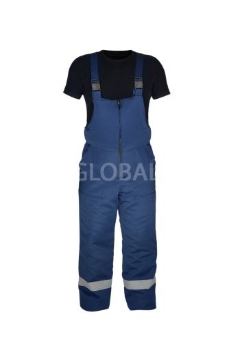 Костюм утеплённый "Глобал-205-09": куртка, п/к (тёмно-синий  и СОП) тк.смесовая  фото 5