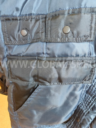 Костюм "Глобал-205-02" утепленный: куртка, полукомбинезон (тёмно-синий с чёрным), тк.100% п/э фото 5